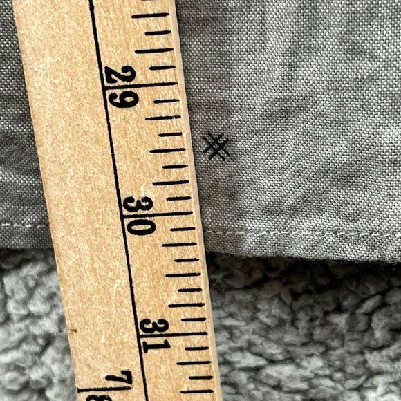 Goodfellow Shirt Men's XL Long-sleeve Button-down Slim Fit Gray Geometri… - Picture 4 of 7